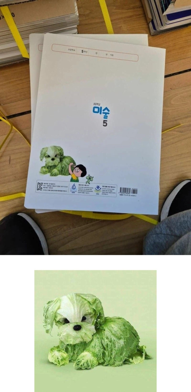 요즘 초등학교 미술 교과서 표지